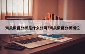 海关数据分析是什么公司?海关数据分析岗位